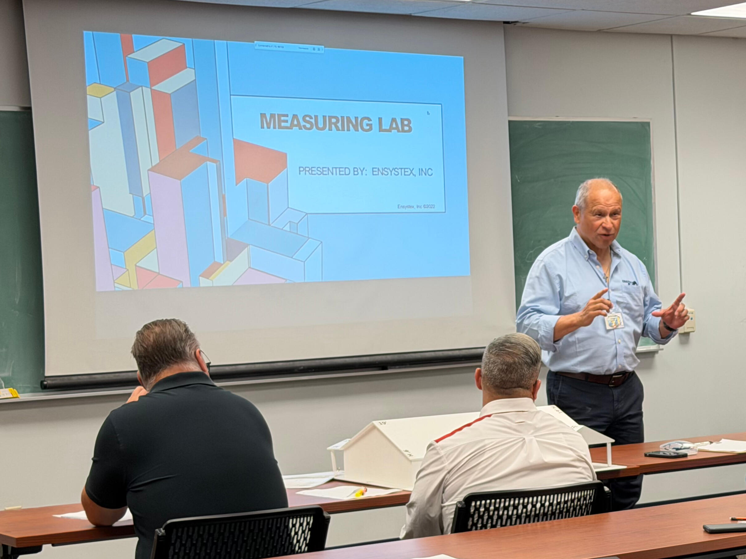 Ed Hernandez teaching a measurement lab at a Florida Fumigation School in 2025